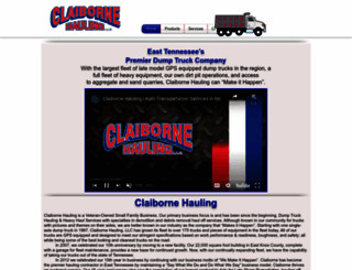 claibornehauling.com screenshot