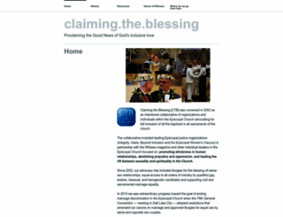 claimingtheblessing.org screenshot