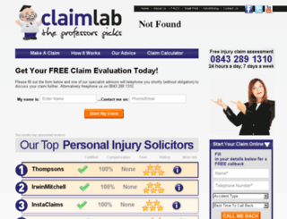 claimlab.co.uk screenshot