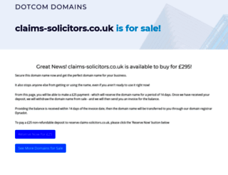 claims-solicitors.co.uk screenshot
