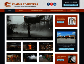 claimsadj.com screenshot