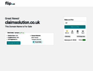 claimsolution.co.uk screenshot