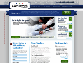 claimtheweb.com screenshot