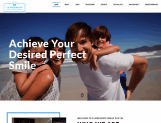 clairemontfamilydental.com screenshot