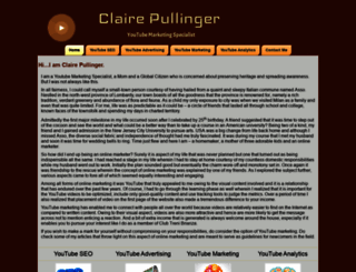 clairepullinger.com screenshot