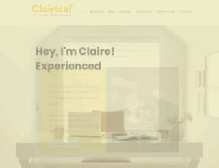 clairical.co.uk screenshot