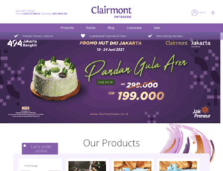 clairmontcake.co.id screenshot