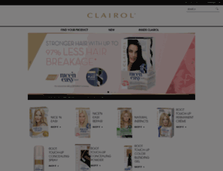 clairol.com.au screenshot