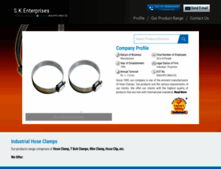 clampsmanufacturer.com screenshot