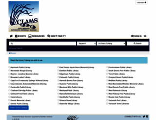 clamsnet.org screenshot