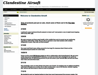clandestineairsoft.com screenshot