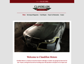 clandillonmotors.ie screenshot