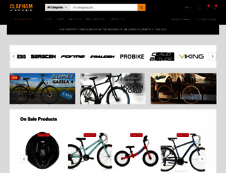 claphamcycles.co.uk screenshot