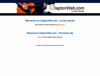 claptonweb.com screenshot