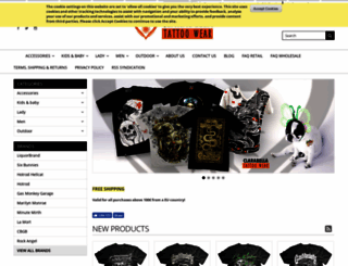 clarabellatattoowear.com screenshot