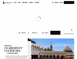 claremont-hotel.com screenshot