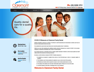claremontfamilydental.com.au screenshot
