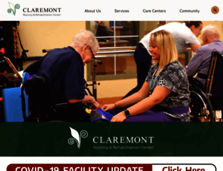claremontnursing.com screenshot