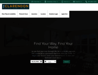 clarendonapartmenthomes.com screenshot