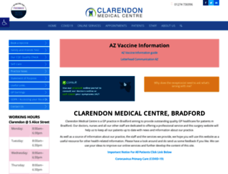 clarendonmedicalcentre.nhs.uk screenshot