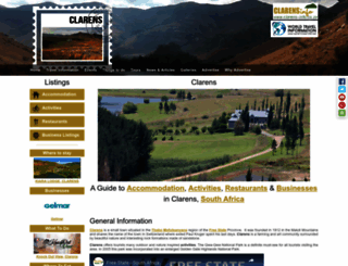 clarens-info.co.za screenshot