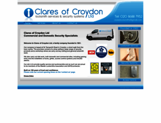 claresofcroydon.co.uk screenshot