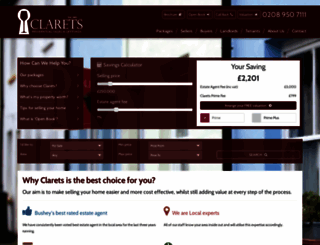 clarets-residential.com screenshot