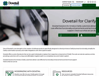 clarify.dovetailsoftware.com screenshot