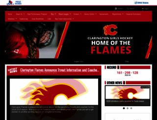 claringtonflames.ca screenshot