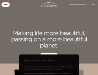 clarinsgroup.com screenshot