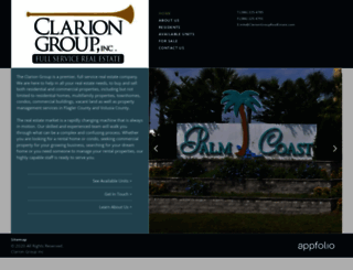 clariongrouprentals.com screenshot
