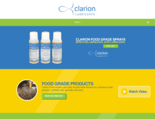 clarionlubricants.com screenshot