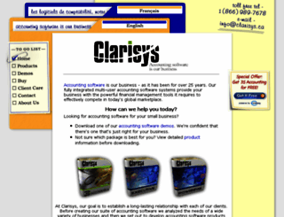 clarisys.ca screenshot