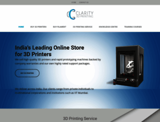 clarity3dprinting.com screenshot