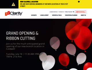 claritycu.com screenshot