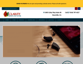 clarityhearingaids.com screenshot