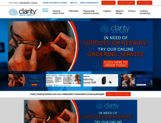 clarityhearingsolutions.com.au screenshot