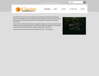 claritypsychologicalgroup.com screenshot
