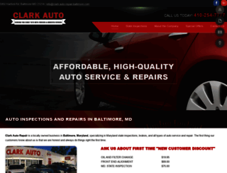 clark-auto-repair-baltimore.com screenshot