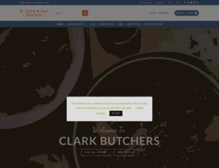 clarkbutchers.co.uk screenshot