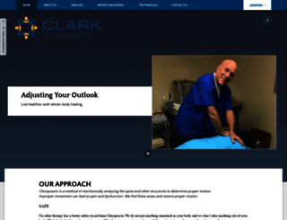 clarkchiropractic.org screenshot