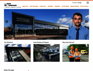 clarkcontracts.com screenshot