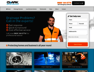 clarkdrainage.com screenshot