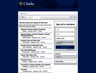 clarke.applicantpool.com screenshot