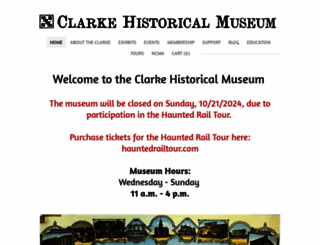 clarkemuseum.org screenshot