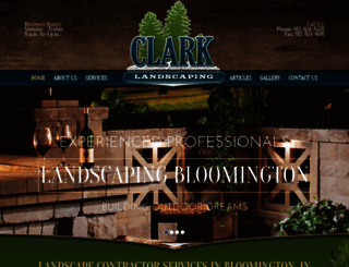 clarklawn-landscape.com screenshot