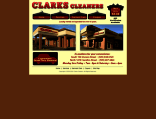 clarkscleaners.com screenshot