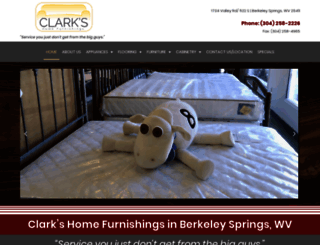 clarkshomefurnishings.com screenshot
