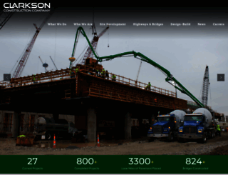 clarksonconstruction.com screenshot