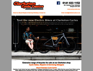clarkstoncycles.co.uk screenshot